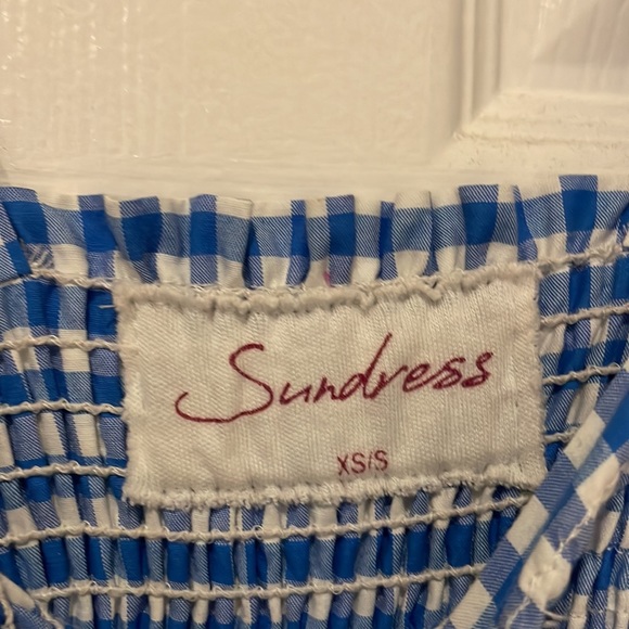 Sundress Gingham Pom Pom dress - Picture 4 of 7